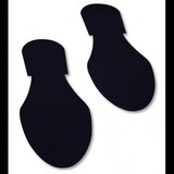 Marcaj de podea pas adeziv negru